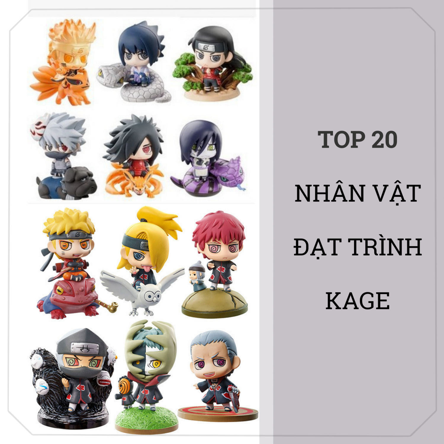 TOP 20 NHÂN VẬT ĐẠT TRÌNH KAGE TRONG NARUTO – PHẦN 1