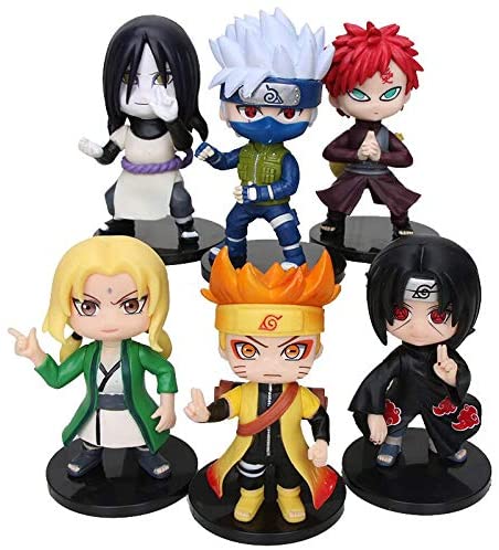Bộ 6 mô hình nhân vật Naruto mini 1